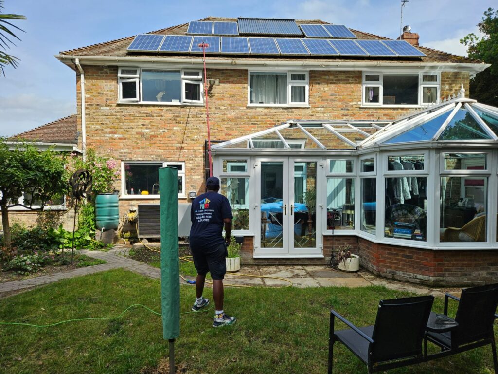 Solar panel Cleaning in hartley wintney